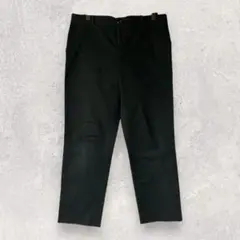 UNIQLO ユニクロ テーパードパンツ クロップド丈 ブラック S【3135】