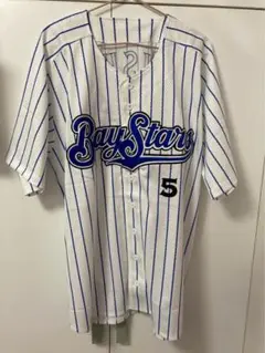 復刻横浜☆ DeNAプロ野球　ユニフォーム　サイズ　M豪華刺繍 石井琢朗　5番
