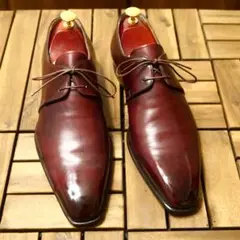 極上品✨Santoni 上級モデル◎ サントーニ ボルドーパティーヌ 7F 革靴