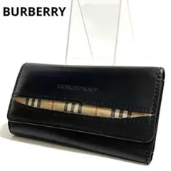 BURBERRY バーバリー キーケース 3連 ブラック ノバチェック