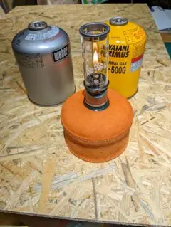 ブッテーロヌメ革床革 OD缶カバー オレンジ