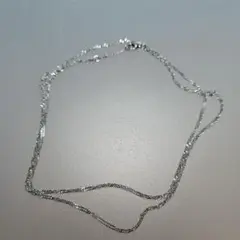 チェーン　ネックレス　フェミニン　大人　シルバー　シンプル