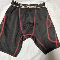 Mizuno スライディングパンツ 黒/赤140少年野球用