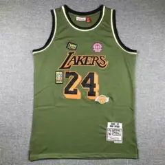 Lakers Bryant 24番 オリーブグリーンジャージ