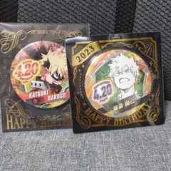 爆豪勝己 バースデー缶バッジ 2種