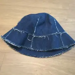 AZUL デニム バケットハット フリンジ加工