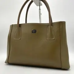 【美品】GUY LAROCHE　ハンドバッグ　トートバッグ　レザー　ブラウン