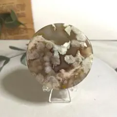 天然石　桜瑪瑙　置物　ペーパーウエイト