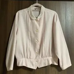 レナウン　addenda 襟レース　長袖ブラウス　M