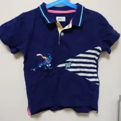 【美品】graniph ポロシャツ 110cm ネイビー ゲッコウガ