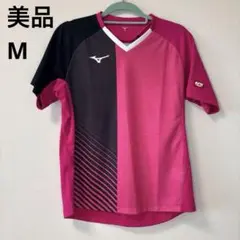 ［ミズノ］卓球ウエアゲームシャツ　ピンクM JTTA公認　ユニセックス