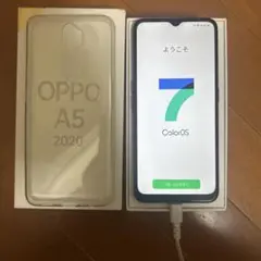 OPPO A5ブルー ケース付 売れるまで100円ずつ値引します。お早めに