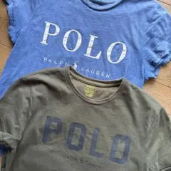 POLO Tシャツ 2枚セット ネイビー・オリーブ