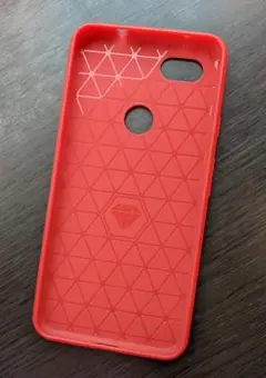 Pixel 3A XL 専用レッドシリコンケース＆ガラスフィルムセット