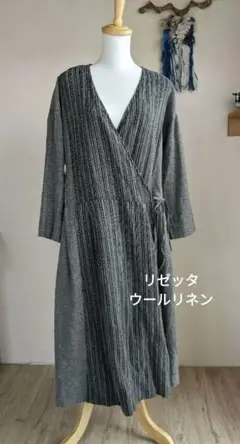 リゼッタ リネンウールワンピース(羽織り)