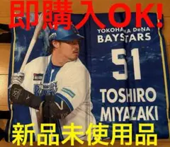 横浜DeNAベイスターズ　スタジアムシートクッション　宮崎選手