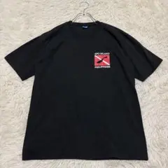m1322 ビッグプリント半袖Tシャツ ライオンフィッシュ ブラック ワンポイン