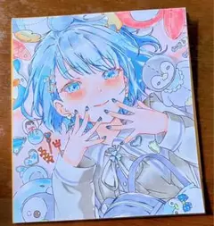 プロセカ　桐谷遥　手描きイラスト　ファンアート