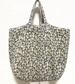 ハンドメイド キルティング トートバッグ 花柄