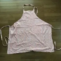 ブロックプリント　エプロン　ハンドメイド　B品