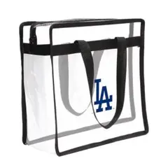 新品　LAロサンゼルスドジャース　MLB公式クリアバッグ 正規品　ファスナー付き