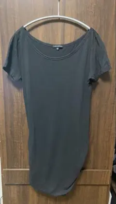 theory セオリー ブラック 変形デザイン 半袖Tシャツ