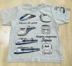 新幹線Tシャツ 半袖 グレー 100