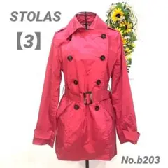 STOLAS トレンチコート 3/L ショッキングピンク　スプリングコート