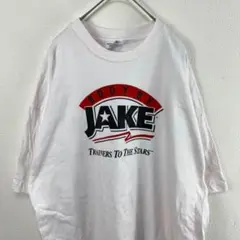 90s USA製 jake Tシャツ シングルステッチ ヴィンテージ 白Tシャツ