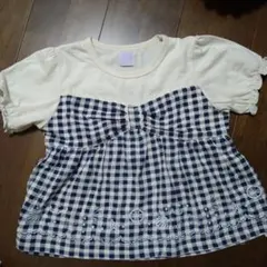 チェック柄 Tシャツ 130cm