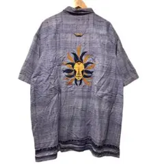 新しいエルメス PELLE ペレペレマークブキャナ 総柄XL ポリシャツ 半袖