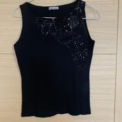 DETAIL ブラック タンクトップ