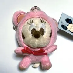 新品　ディズニー　ミニー　ぬいぐるみキーホルダー　着ぐるみ　クマ