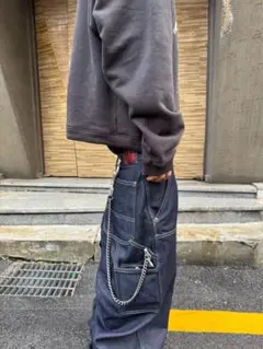 EMOstanceclub-carpenter wide baggy jean