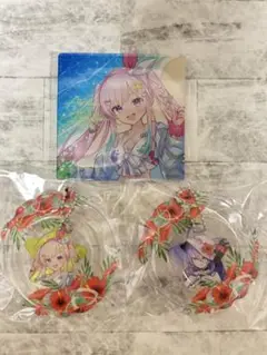 ムーナ アイラニホロライブ ホロナツパラダイス 浮き輪キーホルダー コースター