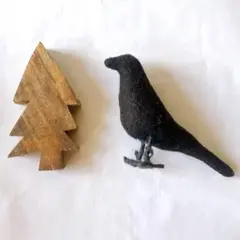 カラス 鳥 ツリー 木 置物 北欧 雑貨 セット インテリア