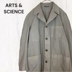 【ARTSu0026SCIENCE】ショップコート クロップド丈 羽織り 綿100% 春