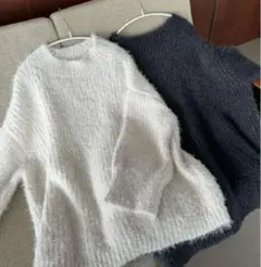 2way off shoulder volume knit Amiur
