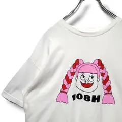 キャラクター プリント オーバーサイズ Tシャツ ホワイト XL