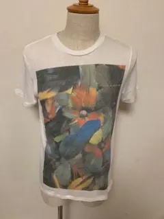 【新品】アート　Tシャツ　 S くすみカラー　花柄