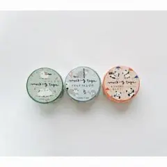 動物柄マスキングテープ3個セット