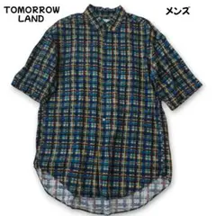 トゥモローランド グラフィックチェック 半袖シャツ L~XL 2023 極美品
