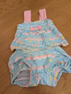美品☆ベビー水着セパレート 80cm 水色