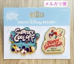 【ディズニー】サマー・クールオフミセスグリーンアップルコラボ ピンバッジセット