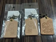 snoopy スヌーピー　本革キーホルダー　イベント限定