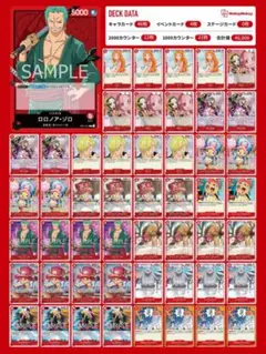 ワンピースカード　赤ゾロデッキ