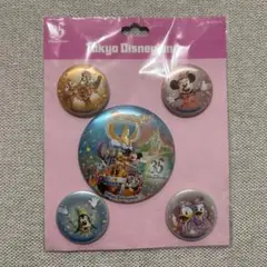 東京ディズニーランド 35周年　ドリーミングアップ　缶バッジセット
