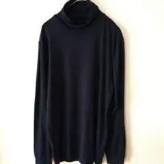 ユニクロ　UNIQLO ヒートテック　タートルネック М 紺　長袖