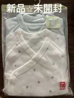【新品未開封】ユニクロ 短肌着 2枚組 星　スター 50-60㎝ 新生児