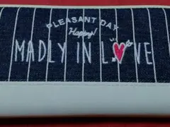 ストライプデニム長財布 MADLY IN LOVE